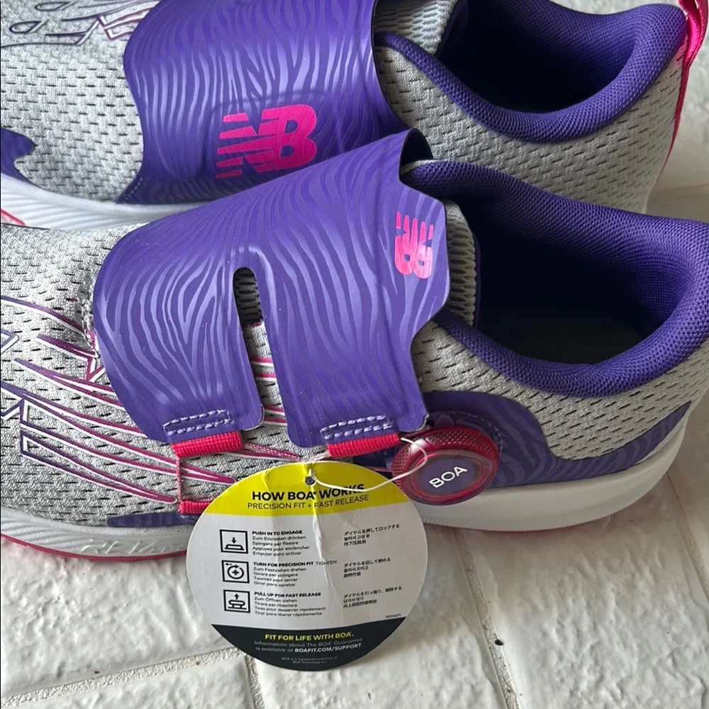 New Balance Purple and Pink BOA style